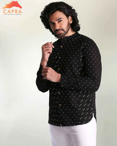 2025 printemps et été nouvelle chemise de couleur unie unie en gros 100% coton hommes à manches longues chemise formelle poche latérale de haute qualité - Product Image 3