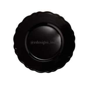 Meilleure vente, plaque de chargeur en métal de forme ronde décorative faite à la main sous l'assiette, assiette de service de qualité supérieure abordable - Product Image 4