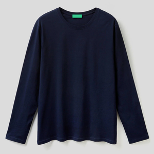 Camiseta de manga larga con hombro caído de gran tamaño Unisex de alta calidad, ropa de calle de algodón 100% de peso pesado, camiseta de manga larga para hombres - Product Image 2