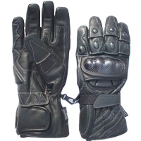Guantes de Motociclismo Keven Impex KI-008 de Primera Calidad, de Cuero Negro, con Diseño de Cara Sonriente, Transpirables, con Protección Completa para los Dedos, Unisex - Product Image 4