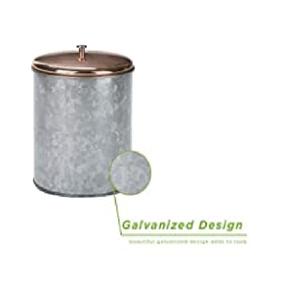 Ensemble de 4 conteneurs de stockage galvanisés modernes Boîtes personnalisées à la main pour une organisation et une fonctionnalité élégantes de la maison - Product Image 4