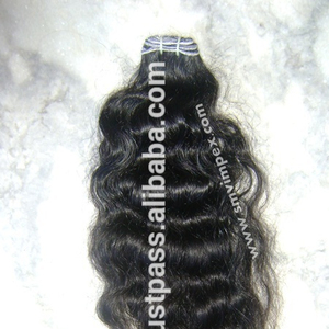 Cabello humano remy indio de grado 12A, tejido de cabello humano ondulado natural Libre de enredos - Product Image 1