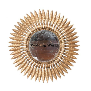 Miroir décoratif en métal Miroir design fait main de qualité supérieure Miroir en métal de luxe de forme personnalisée en gros - Product Image 2