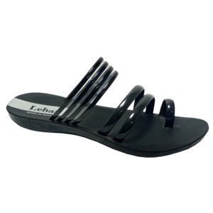 Flat Designer Round Strap Transparent Slipper For Outting And Parties <b>Ladies</b> Wear - Product Image 1