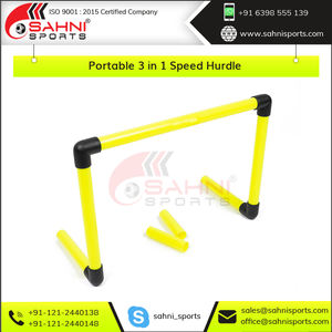 Haies d'agilité d'entraînement de football pliables 3 en 1 de haute qualité faciles à transporter - Product Image 3