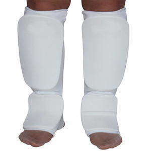 Protège-tibias et protège-pieds de karaté approuvés WKF, équipement de protection des jambes pour l'entraînement, le sparring et la compétition - Product Image 4
