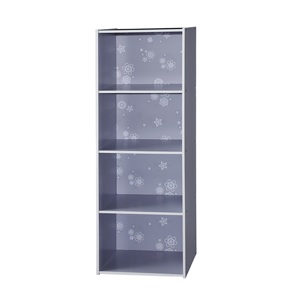 4 cube storage cabinet in flower pattern - Product Image 5