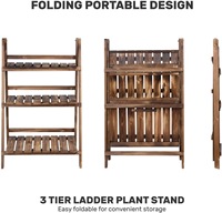 Support à fleurs en bois de manguier sculpté à la main de qualité supérieure, élégant, pour l'intérieur/l'extérieur, support décoratif pour plantes de jardin, simple et classique