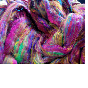 Astillas de seda Sari hechas a medida, multicolor brillante para artistas itinerantes de seda - Product Image 1