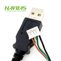 Kabel USB Multi Head Kustom dengan Plug 10Pin untuk Komputer, Kabel Komunikasi Data PVC Terproteksi, Panjang Kustom