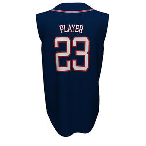 Camisetas de béisbol promocionales personalizadas con bordado y sublimación 100% poliéster OEM - Product Image 3