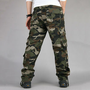 Mens Cargo Trousers Camouflage Print Cargo Trousers for Men with Custom Multi Pockets and High Quality Cotton Material - Product Image 3