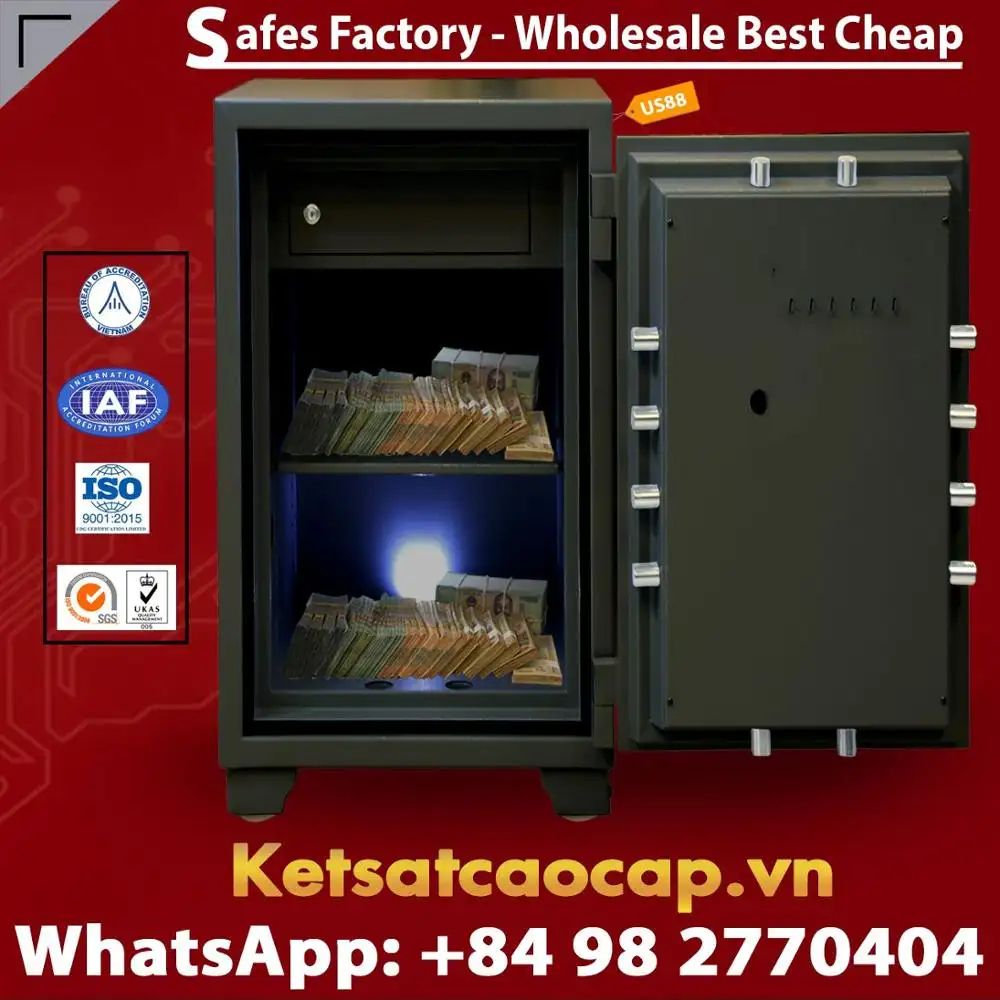 Modern Commercial Depository Safes With Key Lock Combination - Smart Locking System - Modern Design - From WEKO Safes