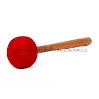 Nepal-Made High Quality Red Wooden Striker for Easy Handling High Resonance Singing Bowl Gong Percussion Instrument Asterisk