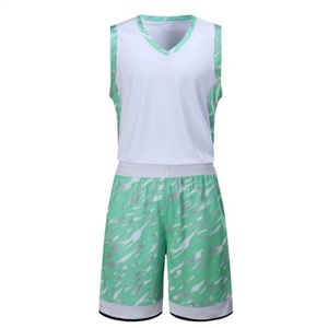 Conjunto de Camisetas de Baloncesto Reversibles al por Mayor, 100% Poliéster, con Logotipo Personalizado, Cuello en V, Pantalones de Jersey, Sin Mangas, Precio Bajo, Talla Grande - Product Image 5