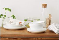 Bol en céramique jetable émaillé classique Sculpture personnalisée Conception de coquille naturelle pour salades Vaisselle Fêtes et traiteur