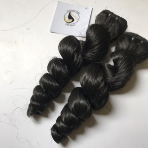 Extensiones de cabello humano virgen sin procesar, mechones de pelo a granel vietnamita con cierre de encaje, 4x4, 100% sin procesar - Product Image 6