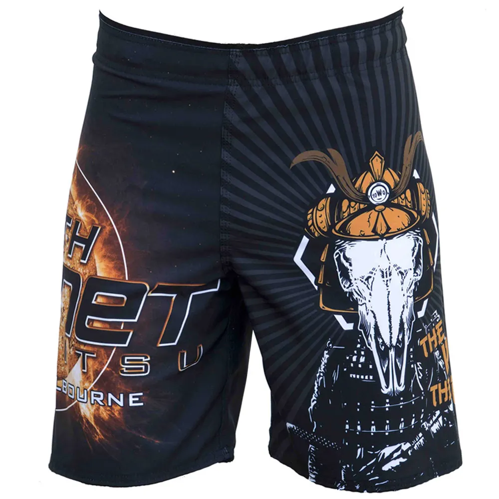 Victory koredry shorts de luta híbrido, grappling masculino, curto, estampado, sem mosca, casual, esportes