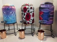 Tanque de Agua de Cobre Puro con Soporte, Impreso y con Empaque Premium, Diferentes Estilos, Ecológico, para Todas las Estaciones, Venta Caliente