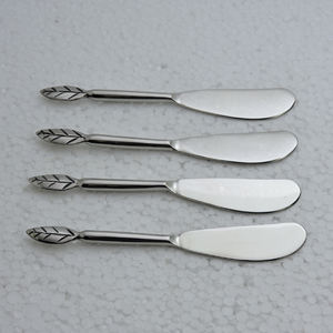 Xyj design manche en spirale, ensemble de couverts de cuisine et de table, en acier inoxydable, couteau à fromage au beurre, ensemble de 4 pièces - Product Image 2