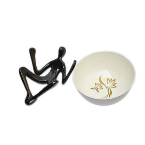 Cuenco de aperitivo de diseño con acabado recién esmaltado, tazón de servicio de alimentos, el mejor para ensaladas de diseño de Hotel y restaurante - Product Image 4