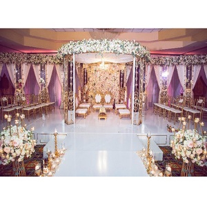 Mandap กระจกที่ไม่ซ้ำกันสำหรับงานแต่งงานเอเชียร่วมสมัยชุดรูปแบบกระจก Mandap กระจกกลม Mandap สำหรับงานแต่งงานของชาวฮินดูที่งดงาม - Product Image 1