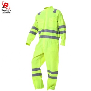 100% Cotton Boiler Suit Working Coveralls with <b>Reflective</b> <b>Tape</b> Workwear Clothing - Product Image 4
