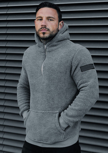 2020 personnalisé Sherpa pull à capuche pour femmes 100% coton hiver sweat avec col à capuche courte longueur plaine teint conception - Product Image 3