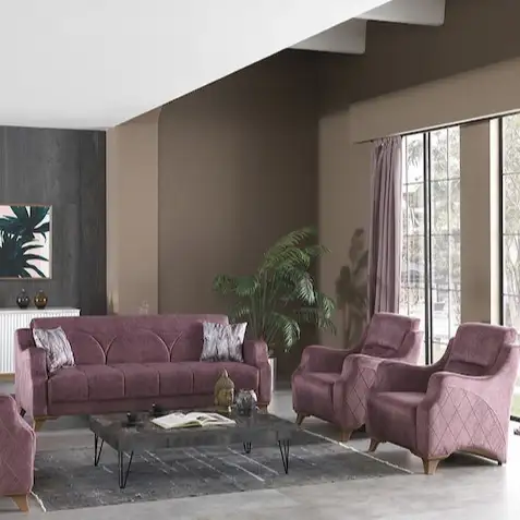 Modern ucuz ev mobilya lüks kumaş kanepe oturma odası koltuk takımı