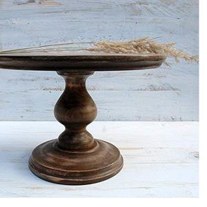 Supports à gâteaux faits à la main en bois d'acacia pour le mariage Présentoir à gâteaux en bois avec conception et vente de taille personnalisée - Product Image 6