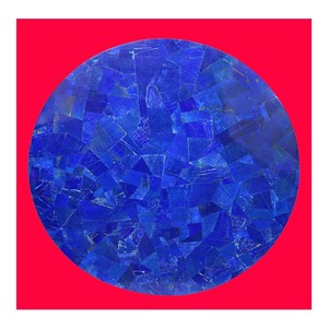 Plateau en Lapis-Lazuli rond à usage domestique, 2021, livraison gratuite - Product Image 1
