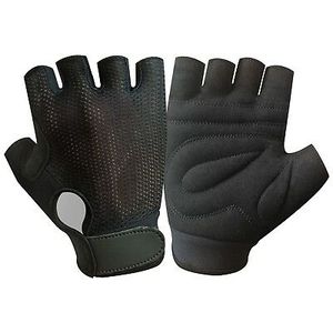 ขายส่งราคาหนังแท้ครึ่งนิ้วถุงมือขี่จักรยานหนังออนไลน์ปากีสถาน, - Product Image 1