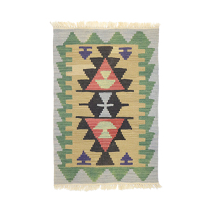 พรม kilim ทำด้วยมือคุณภาพสูงวัสดุขนสัตว์พิมพ์หลายสีผ้ากำมะหยี่ดีไซน์ล่าสุดสำหรับห้องครัวห้องตลาด - Product Image 1