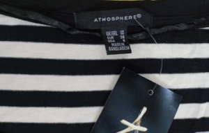 Marque Dames Casual Respirant Tricoté Coton Rayé Slim T-Shirts Ras Du Cou Manches Courtes D'été Bangladesh Stock Lot - Product Image 4