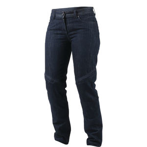 กางเกงยีนส์นักขี่จักรยานซักเบารับการออกแบบได้ตามต้องการสำหรับฤดูหนาวกางเกงยีนส์ทรงสูงสไตล์ยุโรปป้องกันอย่างดีเยี่ยมระบายอากาศสีน้ำเงินเข้ม - Product Image 5