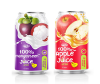 Pure Mangosteen Sap Tropisch Fruitdrankje Gesteriliseerd Versgeperst 330ml Blik Bulk Leverancier Private Label Fabriek ISO