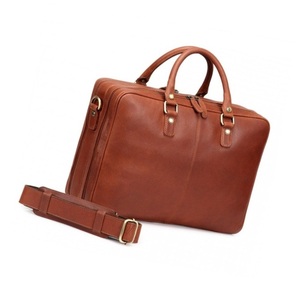 Bolsa para ordenador portátil de gran capacidad para hombre, bolso de oficina de cuero genuino, superventas - Product Image 1