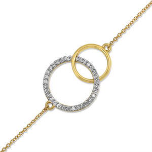 Luxury hallo <b>bracelet</b> gold plated 925 sterling <b>silver</b> zircon white gemstone <b>bracelets</b> valentine party gift jewelry for women - Product Image 3