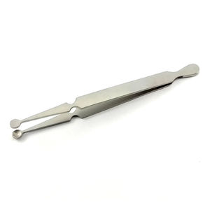 Pinzas de acero inoxidable brillante mate de 11,5 cm de calidad profesional, abrazaderas de sujeción de cuentas para Piercing corporal, belleza, cuidado Personal - Product Image 1