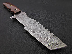 Couteau de suivi en acier damas personnalisable fabriqué à la main OEM manche en micarta de meilleure qualité pour usage industriel et chasse de qualité bricolage - Product Image 3