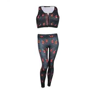 Yoga Set Women Gym Wear Set Suit Best Quality High Waist <b>Seamless</b> <b>Legging</b> & Top Sublimation Gym Wear Set Women Street Wears - Product Image 3