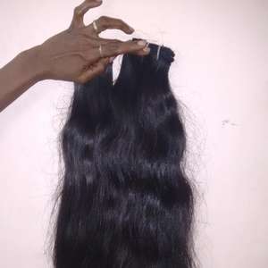 100% cabello crudo de textura profunda natural indio Virgen sin procesar. Sin proceso de vapor Sin proceso de ácido Sin desprendimiento y enredos - Product Image 1