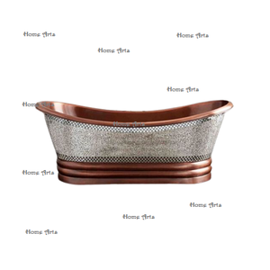 Baignoire en cuivre au design attrayant de la plus haute qualité de taille personnalisée baignoire sur pied pour fournisseur en gros - Product Image 3