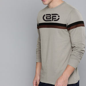 2022 Shirtment diseñador poliéster/algodón hombres para camisetas casuales de manga larga patrón sólido tejido impreso camiseta - Product Image 4