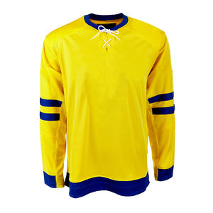 เครื่องแบบฮ็อกกี้น้ำแข็งผ้าโพลีเอสเตอร์แบบระเหิดเสื้อฟิลด์ชุดฮ็อกกี้น้ำแข็งแบบ100% - Product Image 3