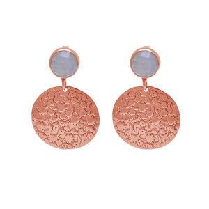 Boucles d'oreilles rares en argent sterling 925 pierres précieuses multi-formes plaqué or rose papillon cadeau de mariage à la mode pour les femmes - Product Image 6