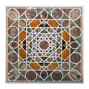 Different Stone And Inlay Design <b>Square</b> Coffee Table Top - Product Image 1