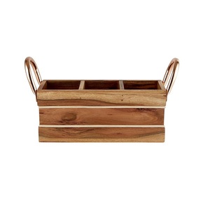 Porta Cubiertos de Alta Calidad, Forma Rectangular, para Cucharas, Tenedores y Cuchillos, de Madera de Bambú, a Bajo Precio - Product Image 2