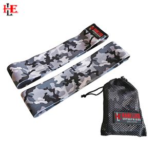 Bandes de résistance en tissu personnalisé, pour entraînement à domicile, exercice de renforcement au niveau des hanches - Product Image 2