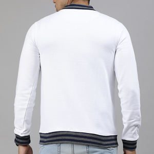 แจ็คเก็ตบอมเบอร์สีขาวสำหรับผู้ชายมืออาชีพ ยี่ห้อ Shanawar Industries สไตล์ลำลอง ไซส์ใหญ่ สำหรับฤดูหนาว อุ่น ระบายอากาศได้ดี มีซิป คอตั้ง ผ้าฝ้าย - Product Image 2